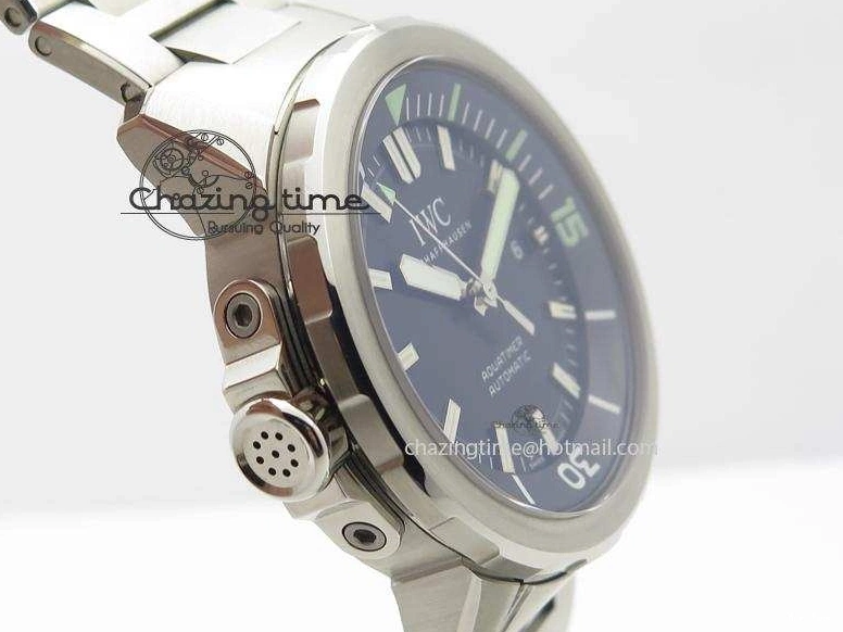 MIROTIME 0720 UrbanStyle Aquatimer Automatic IW329002 V6F 1:1 Best Edition Black Dial On SS Bracelet MIYOTA 7317